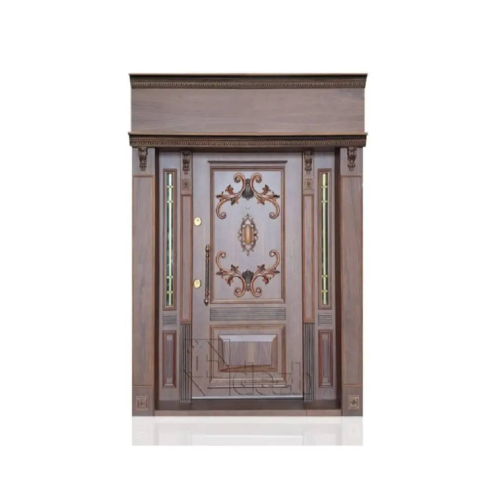 درب ضد سرقت سری لوکس لابی با شیشه تزیینی مدل DZ-1038