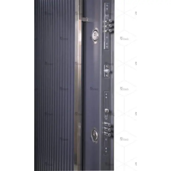 درب ضد سرقت طوسی لوکس دستگیره بلند مدل DZ-191 - Image 4