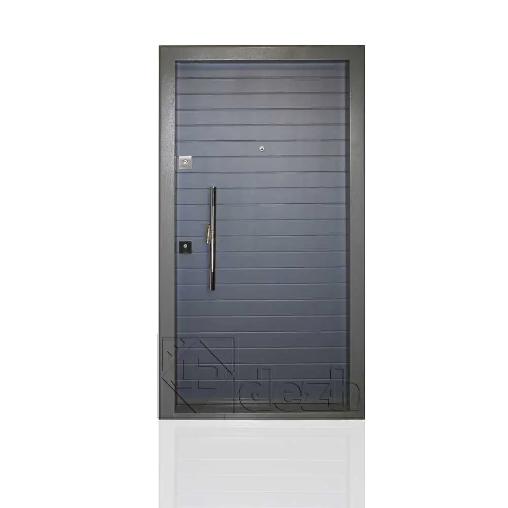 درب ضد سرقت طوسی مدرن سری لوکس تک لنگه مدل DZ-93