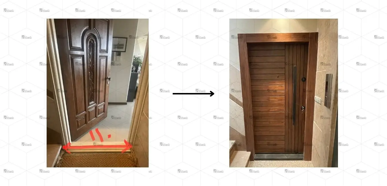 نمونه درب های نصب شده 4 نمونه درب های نصب شده aghaye navab نمونه درب های نصب شده