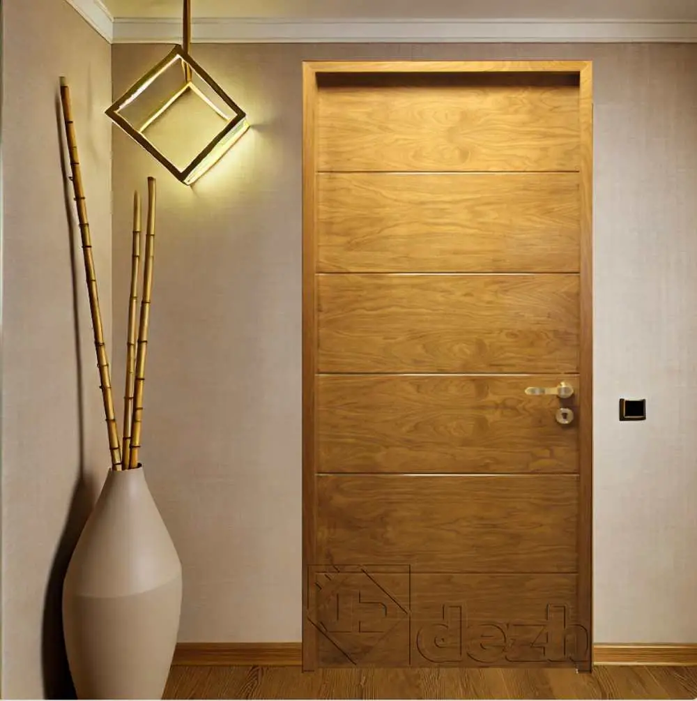درب اتاقی با روکش طبیعی چوب مدل dm-14