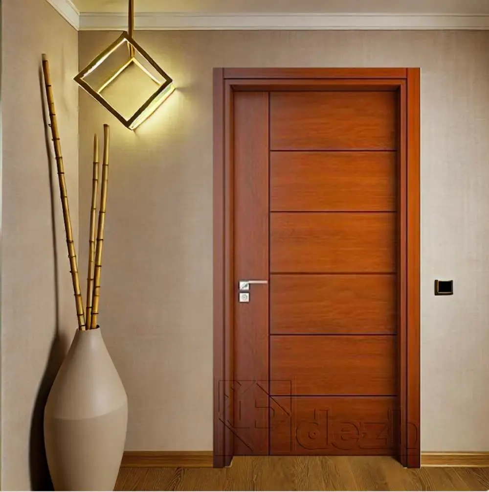 درب اتاقی با روکش طبیعی چوب مدل dm-6