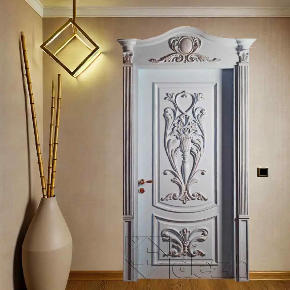 درب اتاقی با روکش طبیعی چوب مدل dm-63