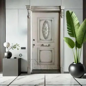 درب ضد سرقت سری لوکس ، تک لنگه سفید DZ-110