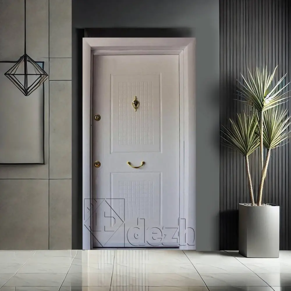 درب ضد سرقت سفید تک لنگه سری درجه یک مدل DZ-174