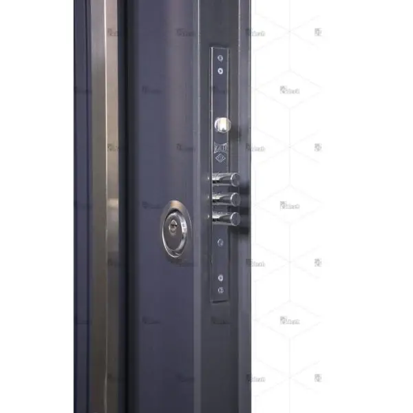 درب ضد سرقت طوسی لوکس دستگیره بلند مدل DZ-191