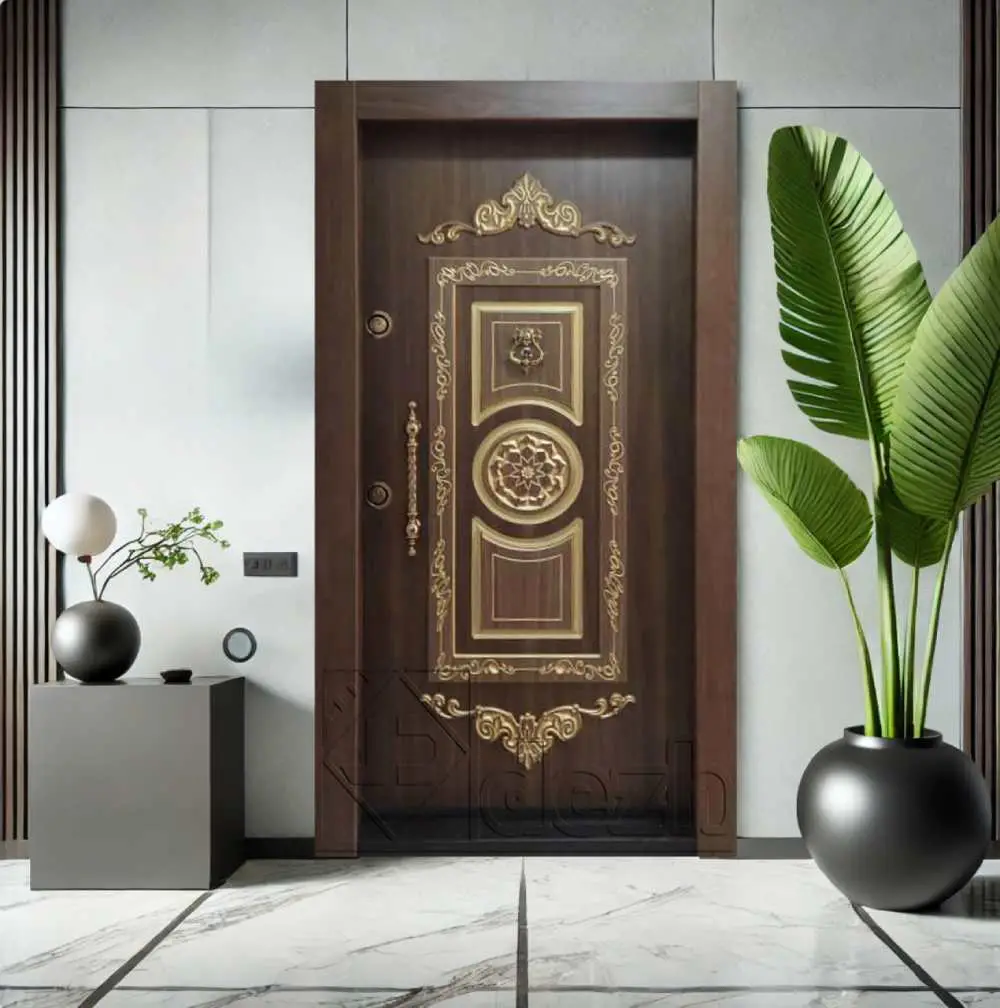 درب ضد سرقت منبت کاری شده سری لوکس مدل DZ-204