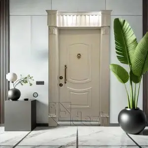 درب ضد سرقت سفید سری لوکس تک لنگه مدل DZ-33