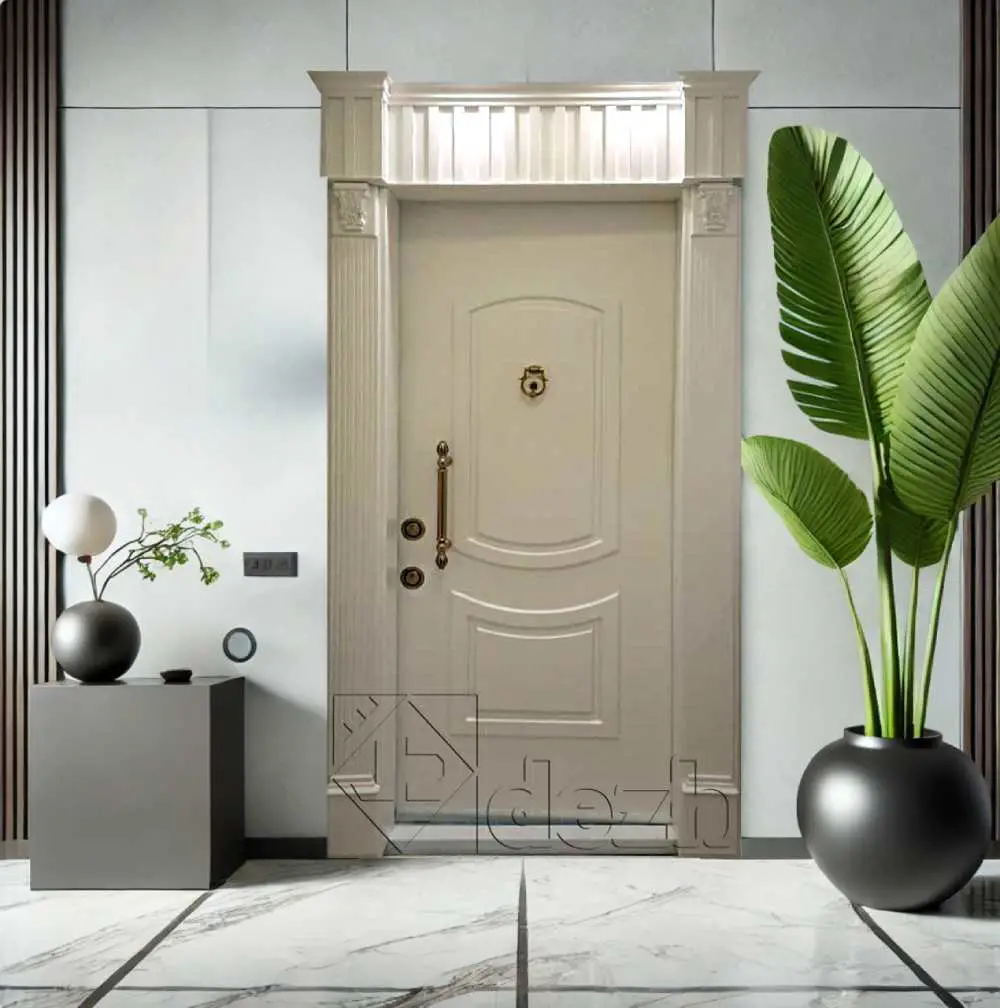 درب ضد سرقت سفید سری لوکس تک لنگه مدل DZ-33