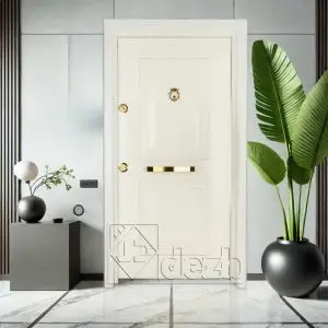 درب ضد سرقت سفید لوکس تک لنگه مدل DZ-53
