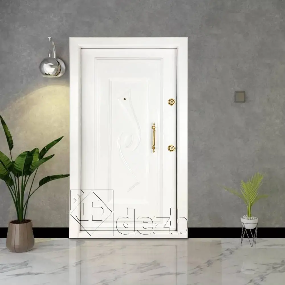 درب ضد سرقت سفید رویه فلز مدل DZ-417