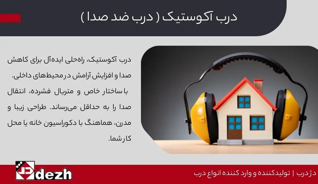 درب آکوستیک ( درب ضد صدا )