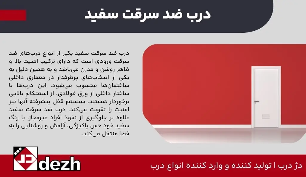 درب ضد سرقت سفید