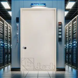 درب اتاق سرور با عایق داخلی پشم سنگ مدل DZ-378