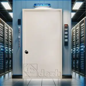 درب اتاق سرور با عایق داخلی پشم سنگ مدل DZ-379