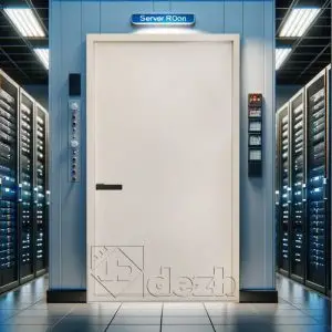 درب اتاق سرور با عایق داخلی پشم سنگ مدل DZ-380