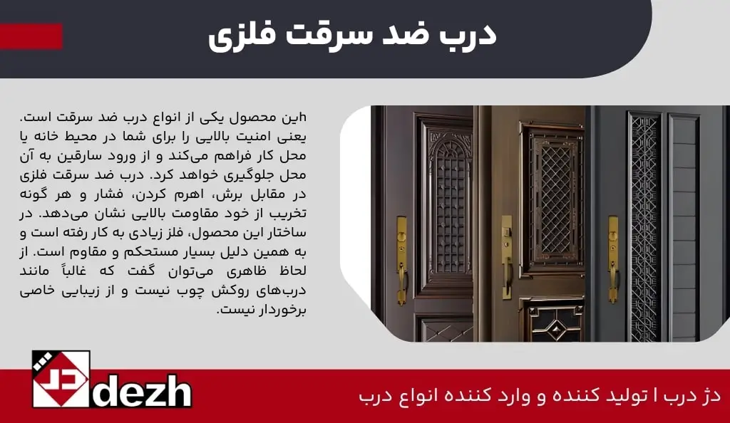 درب ضد سرقت فلزی