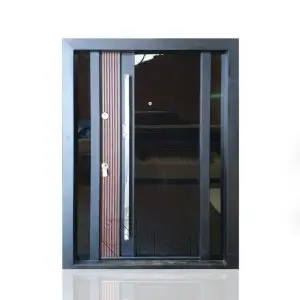 درب ضد سرقت سری لوکس لابی با شیشه تزیینی مدل DZ-1303