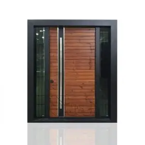 درب ضد سرقت سری لوکس لابی با شیشه تزیینی مدل DZ-1305