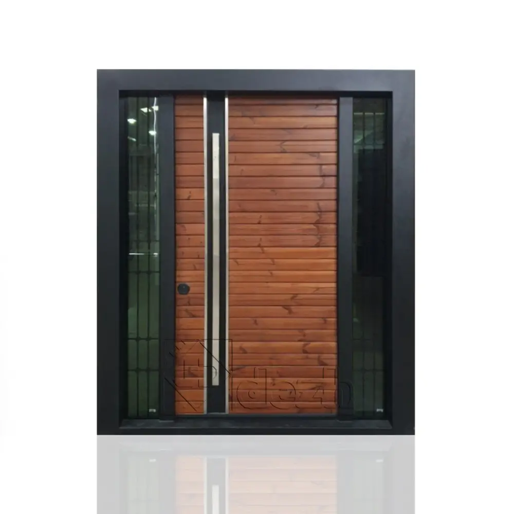 درب ضد سرقت سری لوکس لابی با شیشه تزیینی مدل DZ-1305