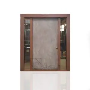 درب ضد سرقت سری لوکس لابی با شیشه تزیینی مدل DZ-1306