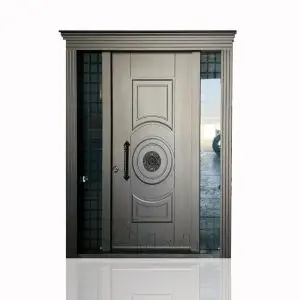 درب ضد سرقت سری لوکس لابی با شیشه تزیینی مدل DZ-1308