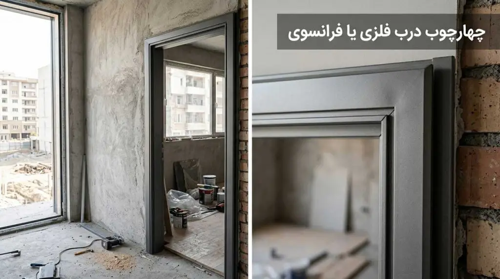 چهارچوب درب فلزی یا فرانسوی