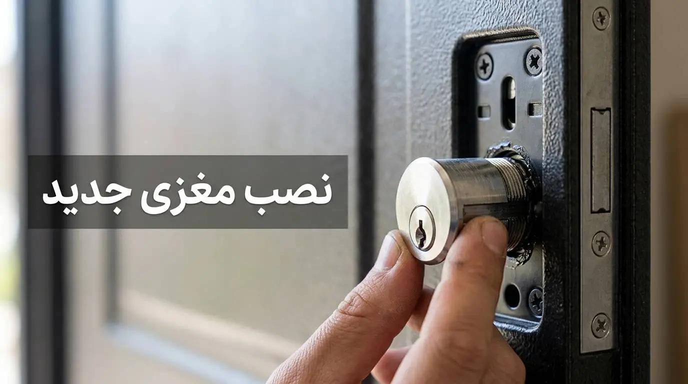 344 تعویض مغزی قفل درب ضد سرقت؛ آموزش گام به گام + تصویر