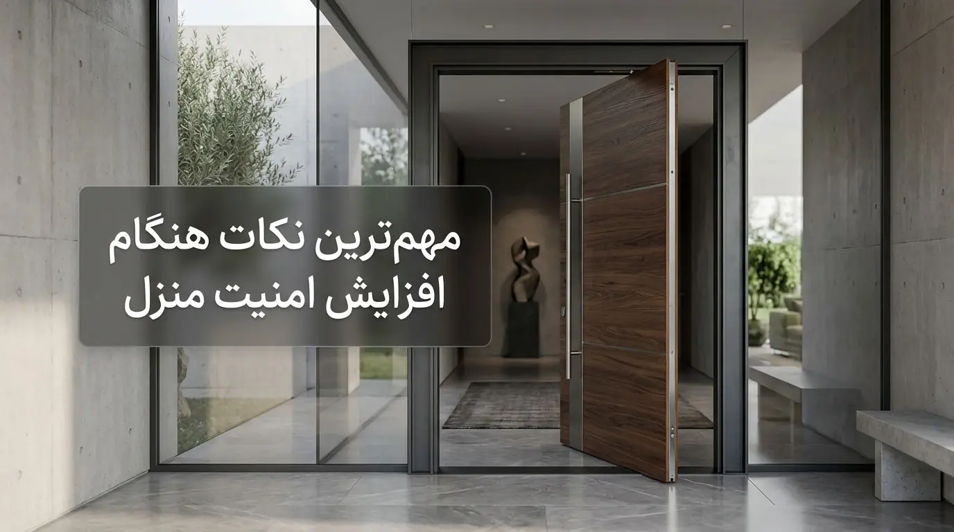 مهم‌ترین نکات هنگام افزایش امنیت منزل