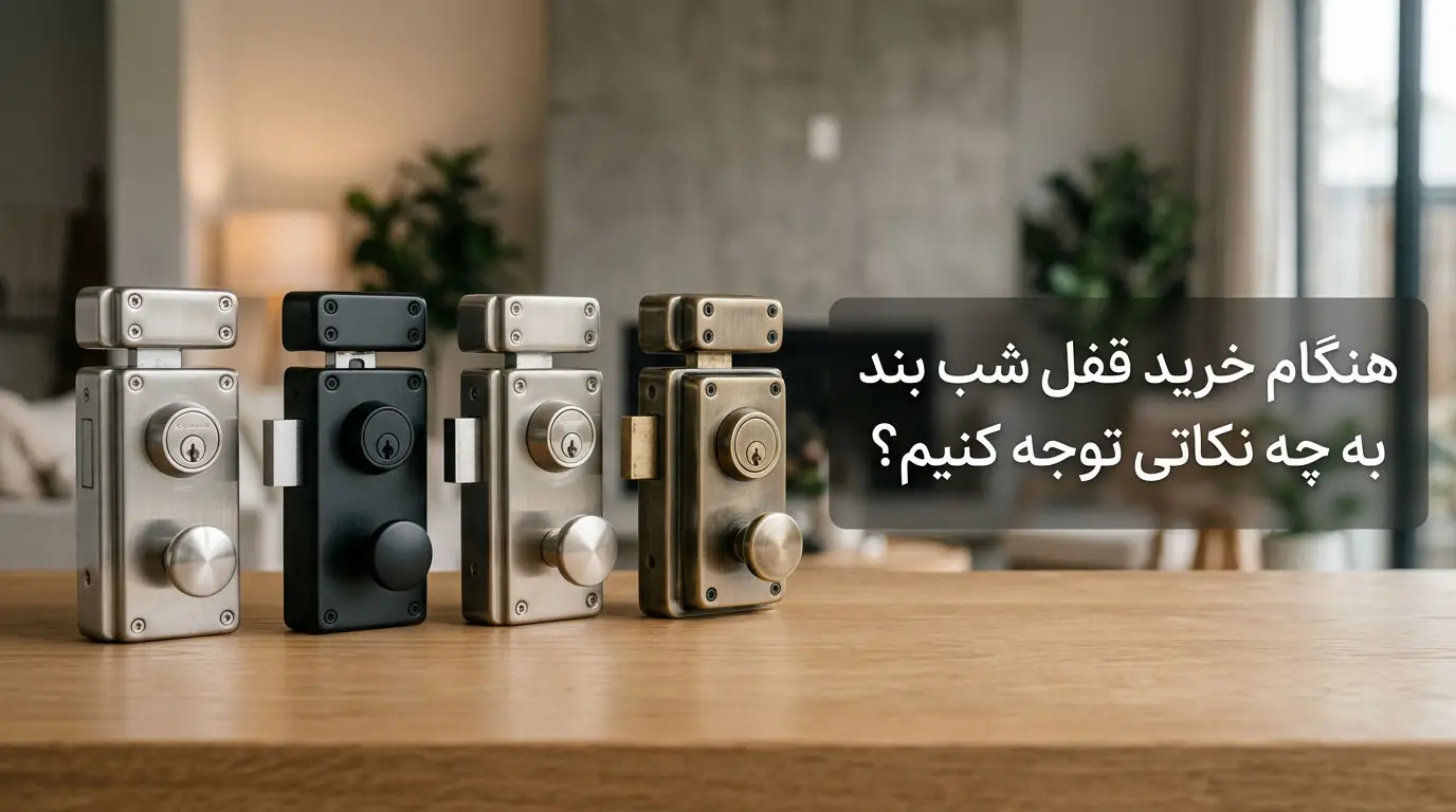 هنگام خرید قفل شب بند به چه نکاتی توجه کنیم؟